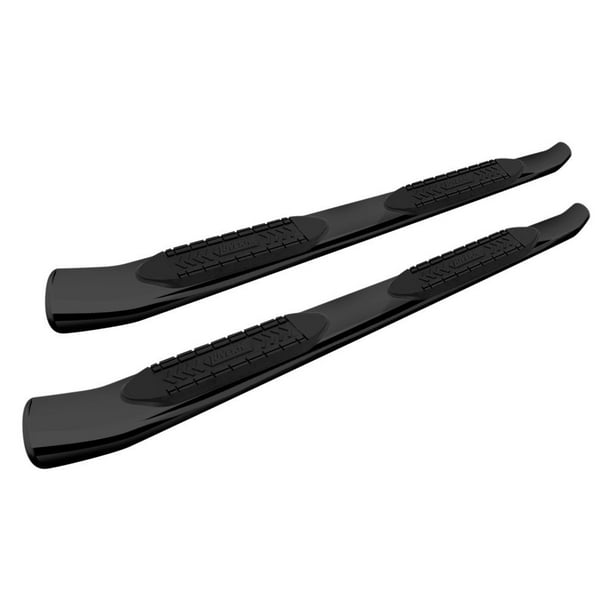 LUVERNE 241533B Black Nerf Bars 1 Pair 6 Inch Oval Black Powder-Coated Steel Side Steps LUVERNE 241533B Black Nerf Bars 1 Pair 6 Inch Oval Black Powder-Coated Steel Side Steps